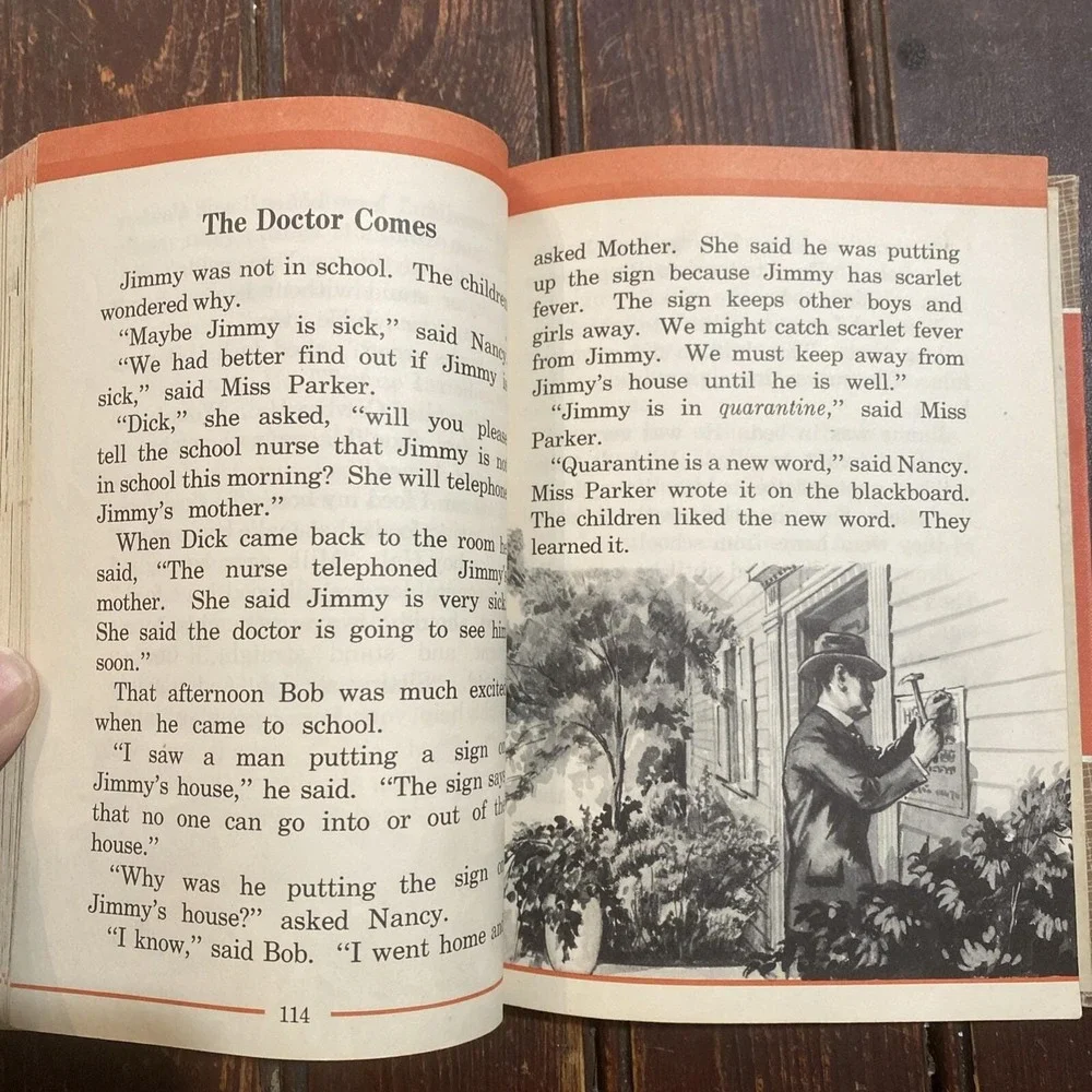 1949 First Reader THE‎ SEASONS PASS Textbook Scientific Living, Illustrated
